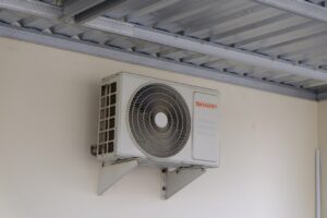 single zone ductless heat pump installation