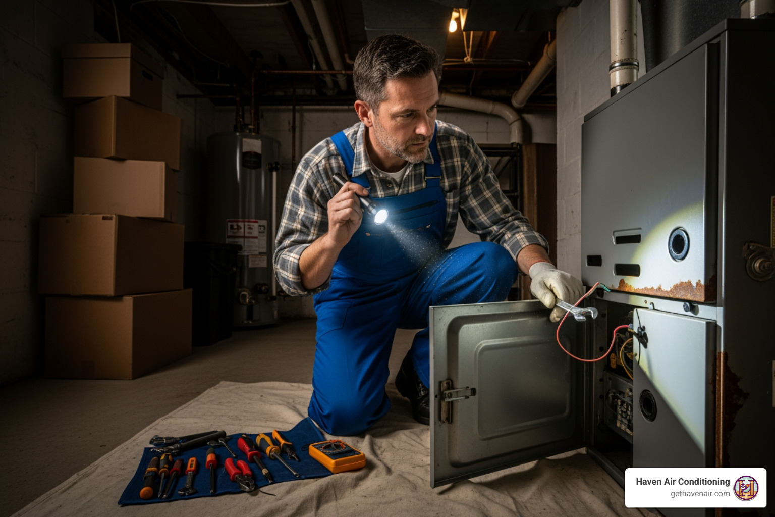 My furnace broke. Find a certified heating repair technician in La Habra."