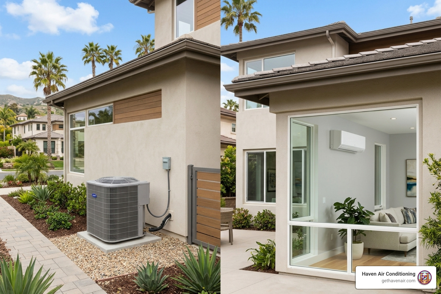 central air vs mini split for orange county homes