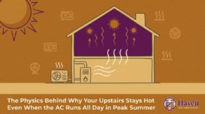 The Physics Behind Why Your Upstairs Stays Hot Even When the AC Runs All Day in Peak Summer — featured image