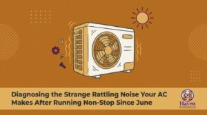 Diagnosing the Strange Rattling Noise Your AC Makes After Running Non-Stop Since June — featured image