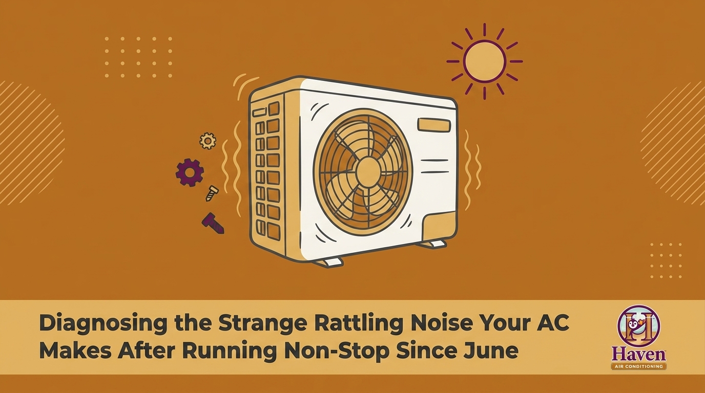 Diagnosing the Strange Rattling Noise Your AC Makes After Running Non-Stop Since June — featured image