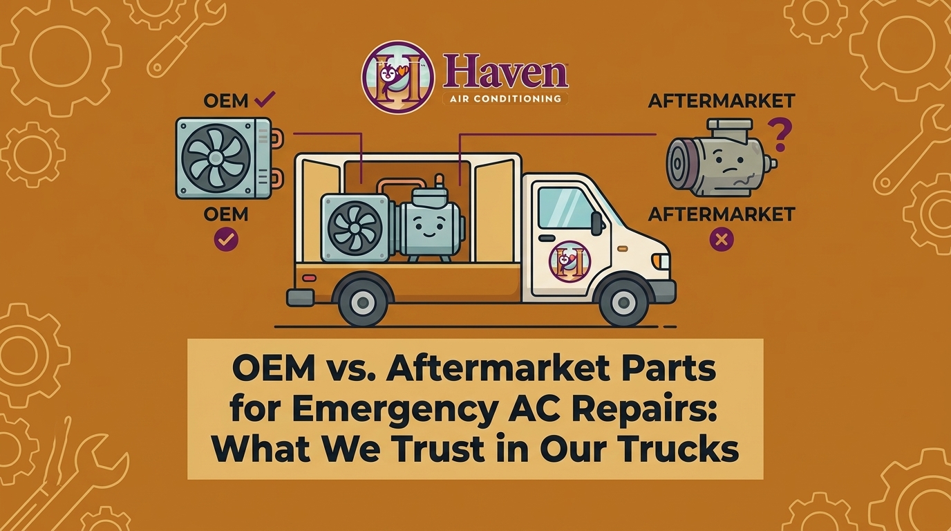 OEM vs. Aftermarket Parts for Emergency AC Repairs: What We Trust in Our Trucks — featured image