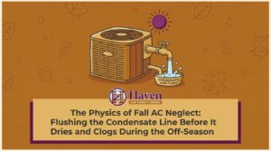 The Physics of Fall AC Neglect: Flushing the Condensate Line Before It Dries and Clogs During the Off-Season — featured image