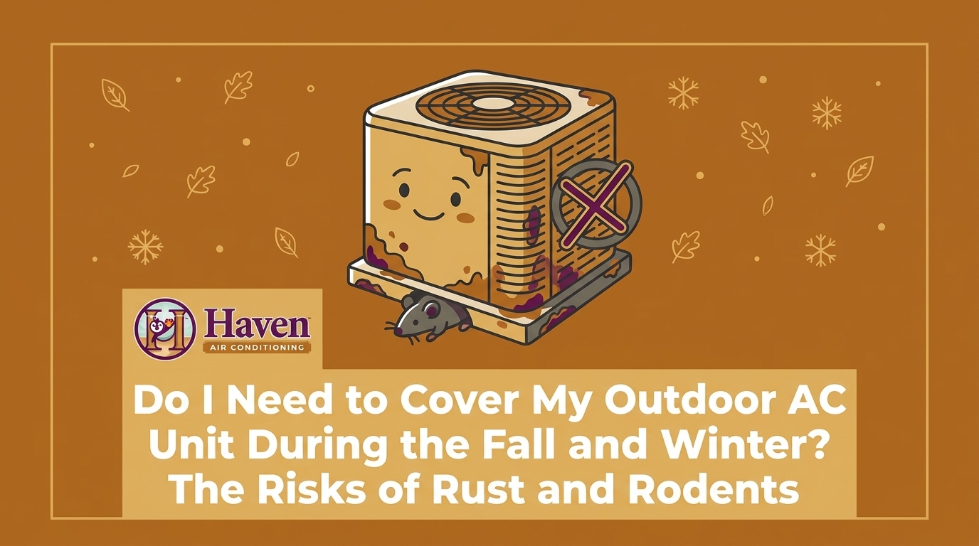 Do I Need to Cover My Outdoor AC Unit During the Fall and Winter? The Risks of Rust and Rodents — featured image